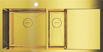 Мойка кухонная Omoikiri Akisame 100-2-LG-L светлое золото