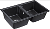 Мойка кухонная Paulmark PM238150-BLM черный металлик