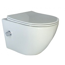 Подвесной Унитаз-Биде TERUEL-WB (White). Размер: 485x365x400
