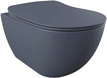 Унитаз подвесной Creavit Free FE322-11BM00E-0000 безободковый базальт