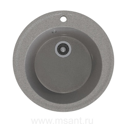 Мойкa MIXLINE ML-GMS01 СТАНДАРТ круглая, темно-серый (309), 470мм (глуб. чаши 180)