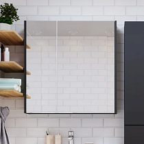 Зеркало-шкаф 1MarKa Gaula 80 черный