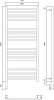 Полотенцесушитель электрический Сунержа Богема 3.0 120х50 белый, L