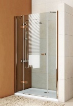 Душевая дверь в нишу GuteWetter Trend Door GK-863P левая 175 см стекло бесцветное Two, профиль хром