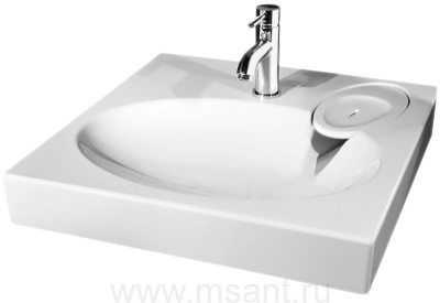 Раковина подвесная AZARIO Elegance 592х59290 литьевой мрамор, белая (CS00078300)