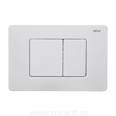 Кнопка смыва ABBER AC0120MW белая матовая