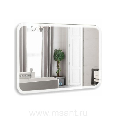 Зеркало AZARIO Стив-2 1000х800 c подсветкой и диммером, сенсорный выключатель, подогрев