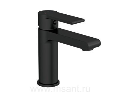 Смеситель Cersanit BRASKO BLACK 63107 для раковины однорычажный черный клик клак