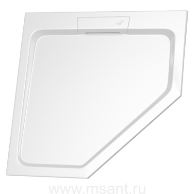 Душевой поддон трапеция RGW STA-61W Белый (900x900)