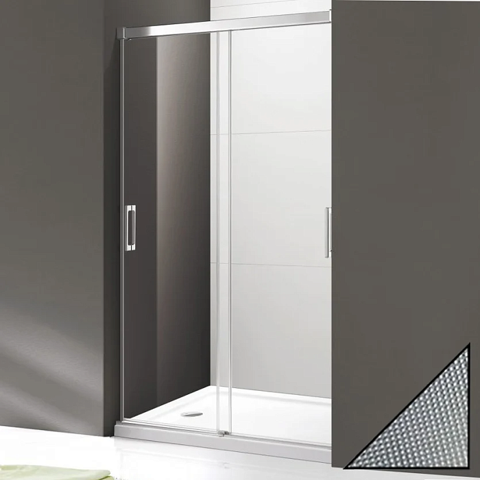 Душевая дверь в нишу Cezares Tandem Soft BF-2-120-P-Cr стекло punto