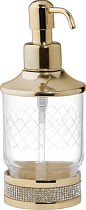 Дозатор Boheme Royal Cristal Gold настольный