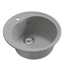 Мойкa MIXLINE ML-GM11 круглая, серая (310), 500мм (глуб. чаши 180)