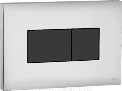 Кнопка смыва OLI Karisma 641019 хром, кнопка черная