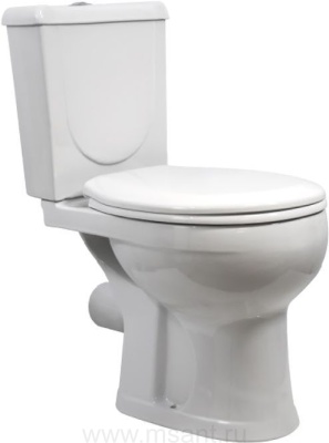Унитаз-компакт Оскольская керамика Ирида Стандарт 40301110402 белый, с системой антивсплеск