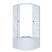 Душевой уголок Triton Стандарт 90х90 Б АКВА - МОЗАИКА с поддоном +сифон E410CL