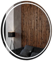 Зеркало AZARIO Classico Cerchio 800х800 влагостойкое с подсветкой, сенсорный выключатель с функцией диммера