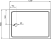Поддон для душа Cezares Tray прямоугольный 120/100, акриловый