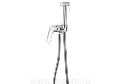 Комплект для гигиенического душа встроенный AQUATEK (cмеситель + гигиеническая лейка + шланг) AQ1019CR ВЕГА 