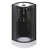 Душевая кабина Niagara Classic NG-6501-14BKT (90х90х210) средний поддон(26см),черный,стекло тонированное