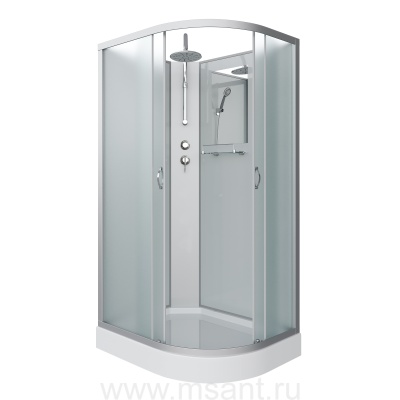 Душевая кабина Niagara Classic NG-3312-14LBKT (120х80х210) низкий поддон(13см),стекло матовое 