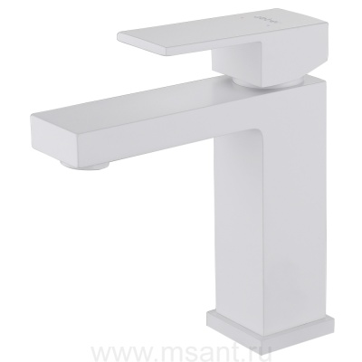 Смеситель ABBER Daheim AF8210W для раковины, белый матовый