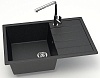 Кухонная мойка AZARIO Vision 750x505x218 искусственный мрамор, цвет Черный (CS00078339)