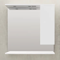 Зеркало 1MarKa Кода 80 Лайт белый глянец