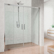 Душевая дверь в нишу Kubele DE019D4-CLN-CH 190 см, профиль хром
