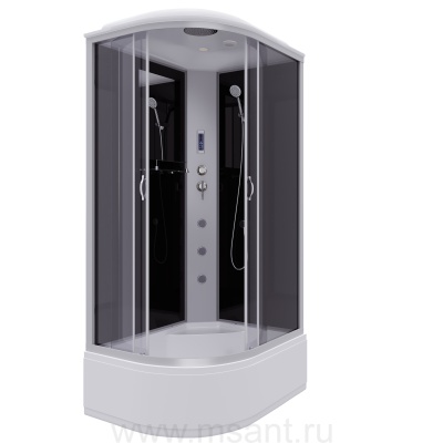 Душевая кабина Niagara Classic NG-2510-14RF (120х80х215) высокий поддон(40см),стекло тонированное 