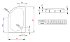 Поддон для душа Radaway Patmos E 120x90 R