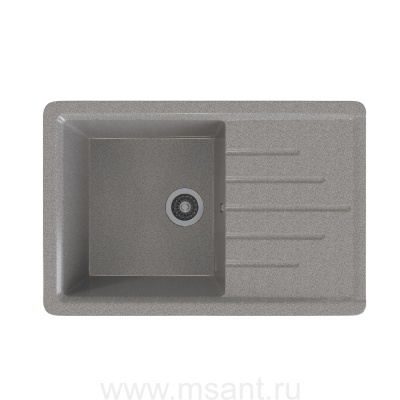 Мойкa MIXLINE ML-GMS07 СТАНДАРТ с крылом, темно-серый (309), 750*495*190мм