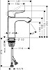 Смеситель Hansgrohe Metris 31204000 для раковины