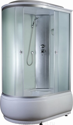 Душевая кабина Aquapulse 4006D R правая, hair white; 120*80*220 (в/п)