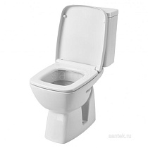 Унитаз-компакт Santek Нео Лайт 1WH302408 прямой выпуск, двухрежимная арматура, сиденье дюропласт