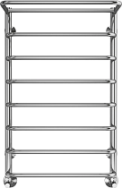 Полотенцесушитель водяной Terminus Полка П8 500x800 с полкой