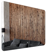 Зеркало AZARIO Alone Raggio 1000х700 влагостойкое с подсветкой, сенсорный выключатель с функцией диммера