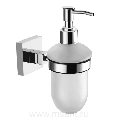 Дозатор жидкого мыла AZARIO RINA 200 мл. стеклянный, хром (AZ-87012)