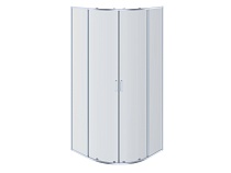 AQUATEK AQ NAA 2142-90 (новый артикул AQ ARI RO 09020CH) Душевой уголок 1/4 круга, двери раздвижные 900x900x2000, профиль хром, стекло прозрачное