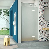 Дверь в душевой проем Vegas Glass AFP Retta 120 01 10 R, профиль белый, стекло сатин