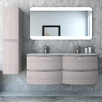 Мебель для ванной Cezares Vague 140 две чаши rovere sbiancato