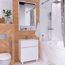 Мебель для ванной 1MarKa Mira 60H белый глянец