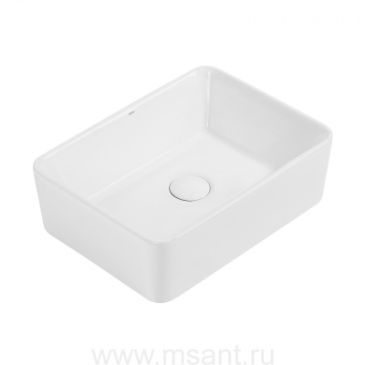 Раковина накладная ABBER Rechteck AC2212 белая