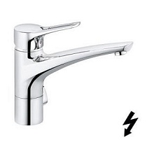 Кухонный однорычажный смеситель KLUDI MX для безнапорных водонагревателей с дополнительным краном