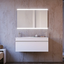 Мебель для ванной Raval Hotte 100 белая, подвесная