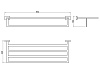 Полка для полотенец Aquatek AQ4315CR ЛИБРА