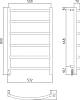 Полотенцесушитель электрический Сунержа Галант 4.0 80х50 хром, L