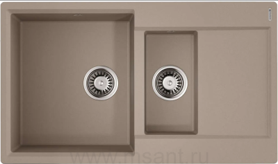 Мойка кухонная Omoikiri Daisen 86-2-SA бежевая