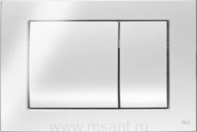 Кнопка смыва OLI Metal dual 656004 хром глянцевый, антивандальная