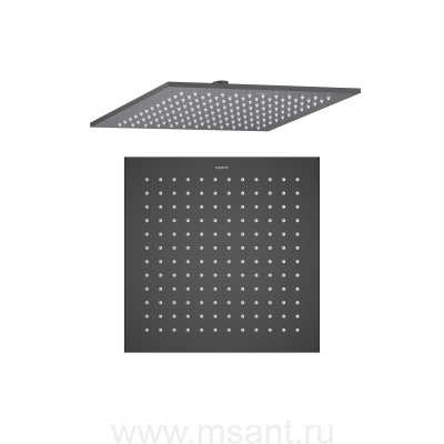 Квадратный верхний душ 300*300*7 мм AQUATEK, матовый черный AQ2078MB 