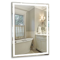 Зеркало AZARIO Рига-VOICE 600х800 голосовое управление, подогрев, сенсорнй выключатель